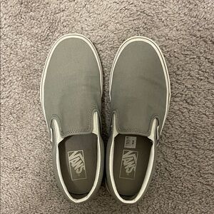 Vans Classic Gray Slip-On Loafers